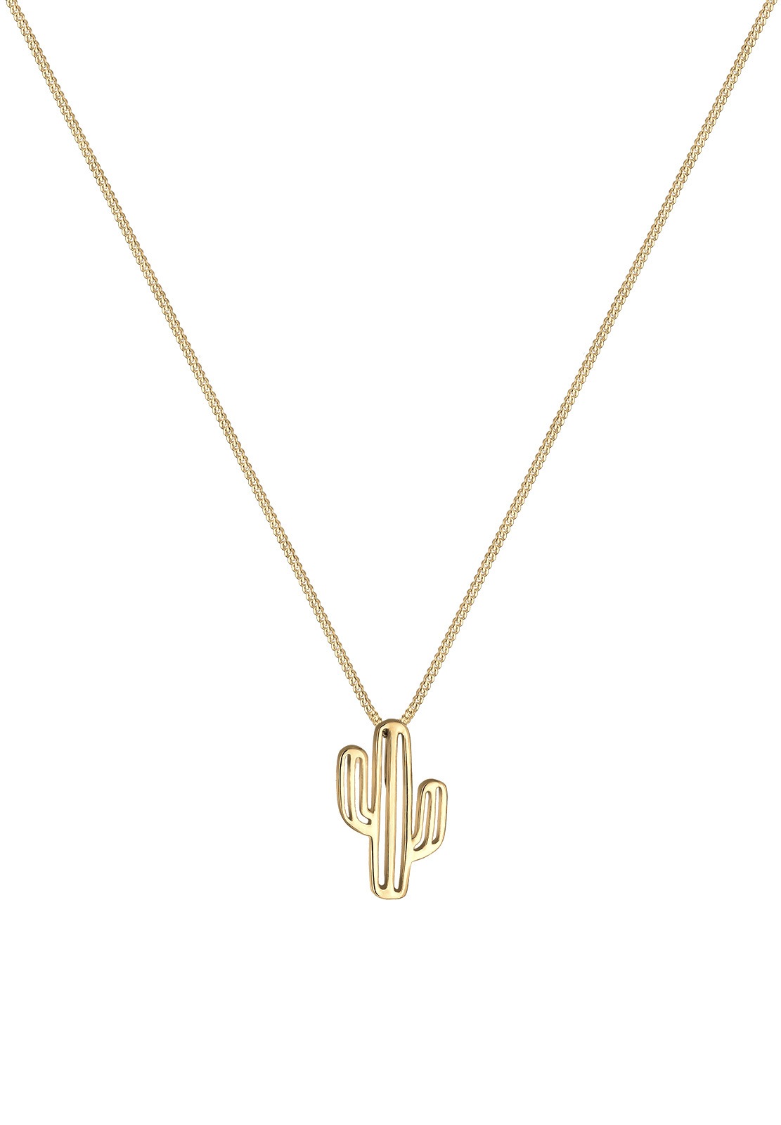 Elli moteriškas dykumos kaktuso pakabukas - (925/1000) sidabras