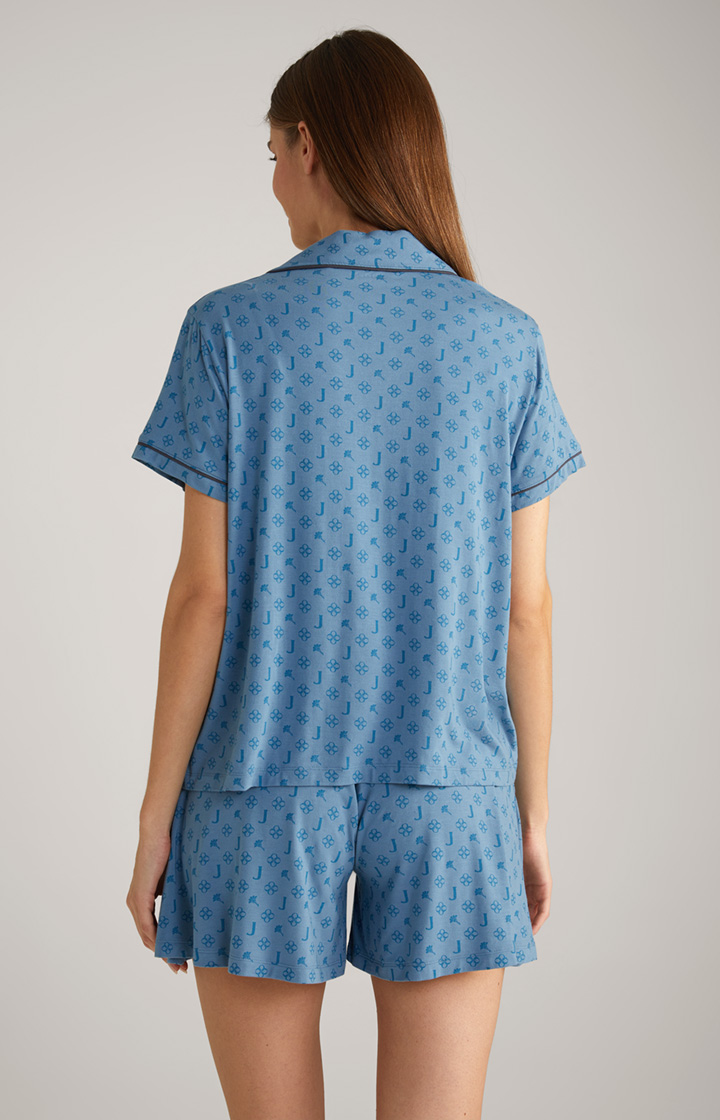 Loungewear Shirt in Ocean Blue