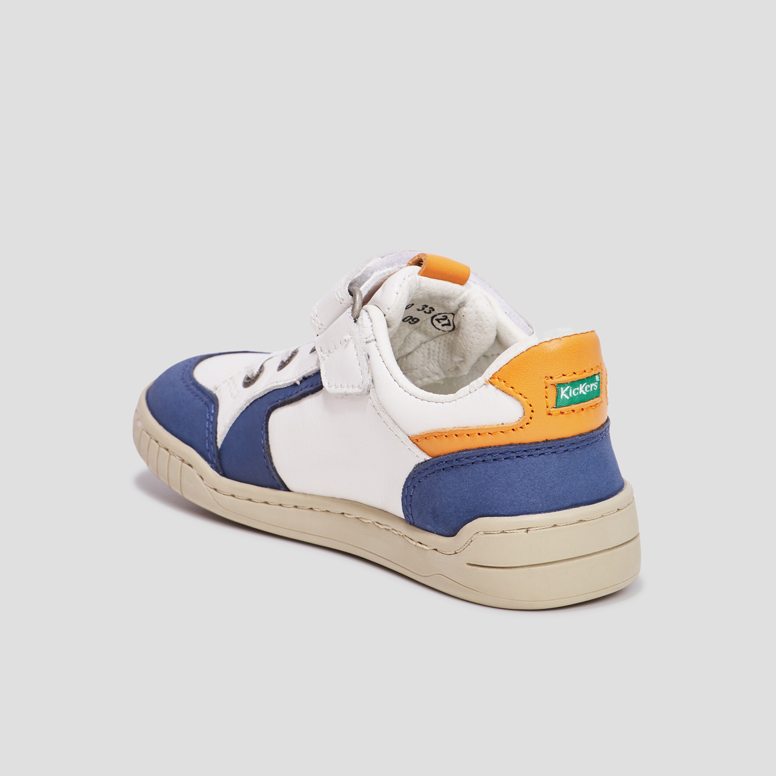 Tennis basses en cuir Kickers Windo blanc garçon | La Halle