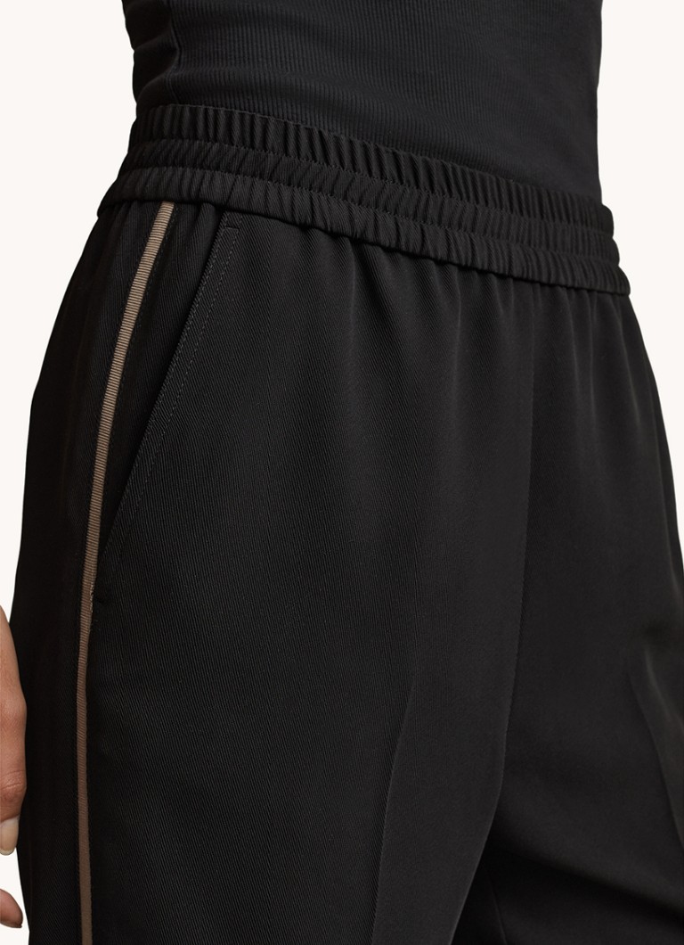 Reiss Remi high waist straight fit track pants with side pockets