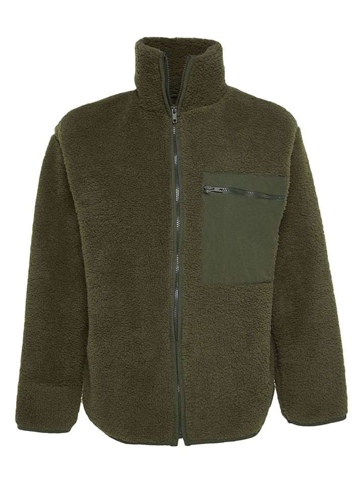 trendyol Fleecejacke in Dunkelgrün günstig kaufen