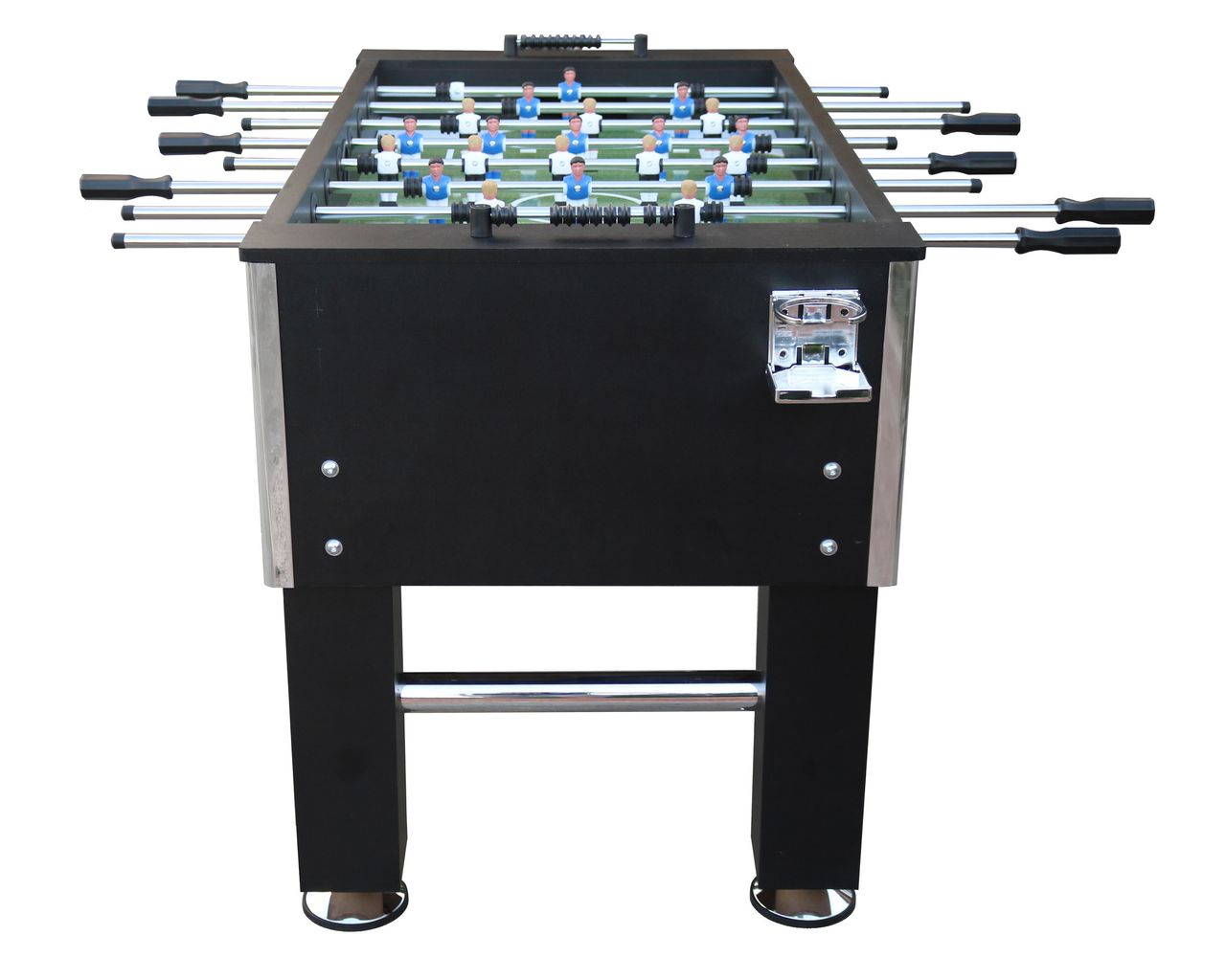 L.A. Sports LA Sports Kicker Table 5“ Profi Kickertisch schwarz verchromte Spielstangen