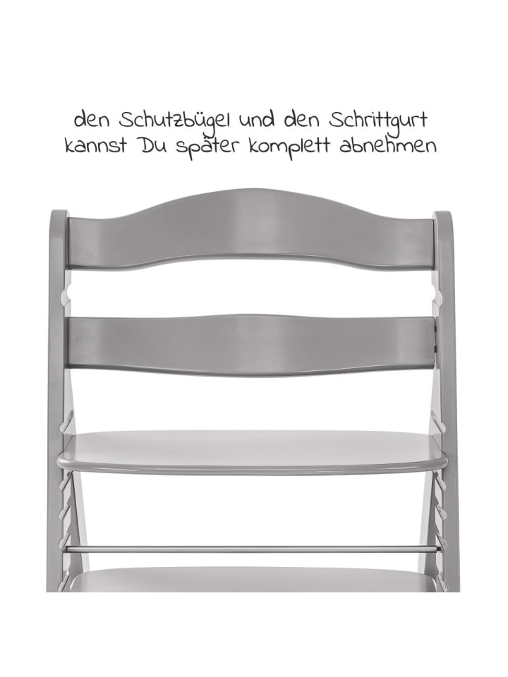Hauck Hochstuhl Alpha Plus Grey - im Sparset inkl. in grau,schwarz günstig kaufen onesize
