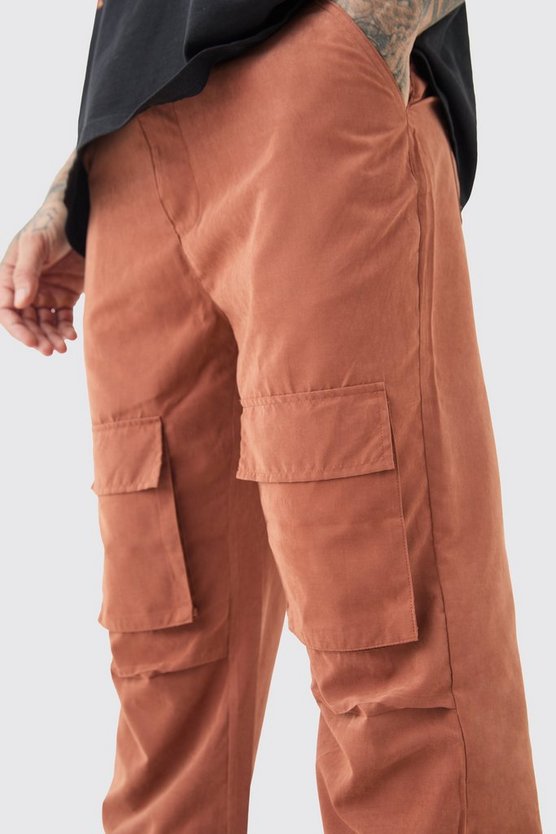 Tall lockere Cargo-Schlaghose