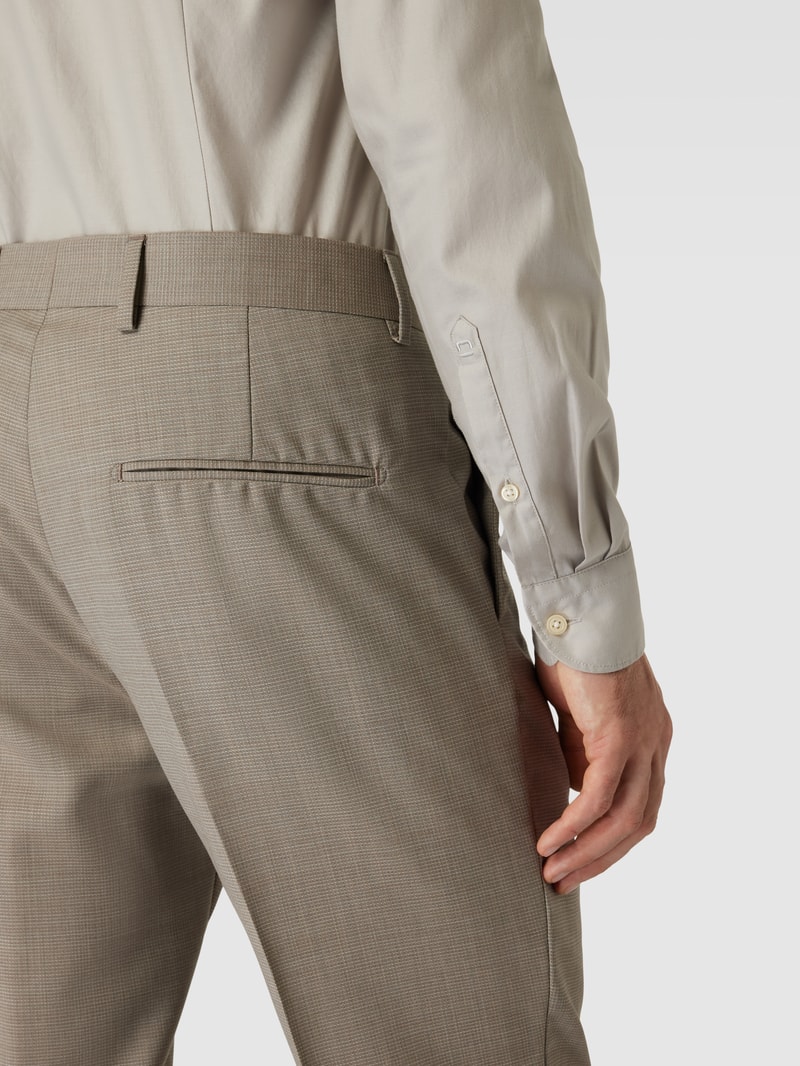 Anzughose mit Bügelfalten Modell 'Tenutas' in beige