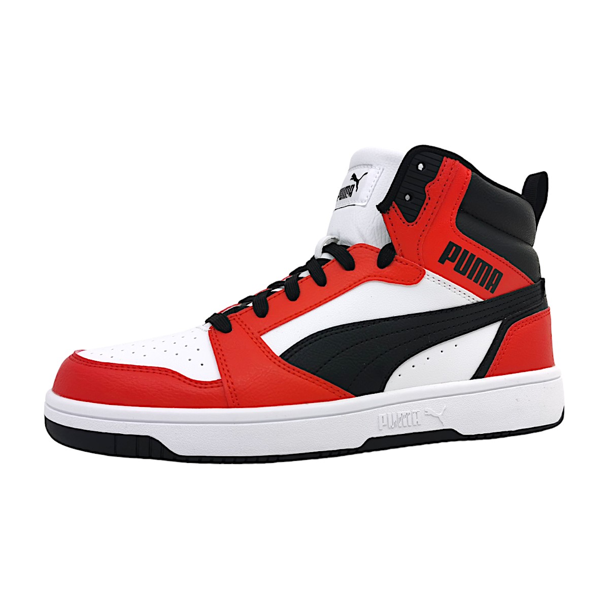 Puma Rebound V6 392326 Weiß 04 White/ Black/ Red