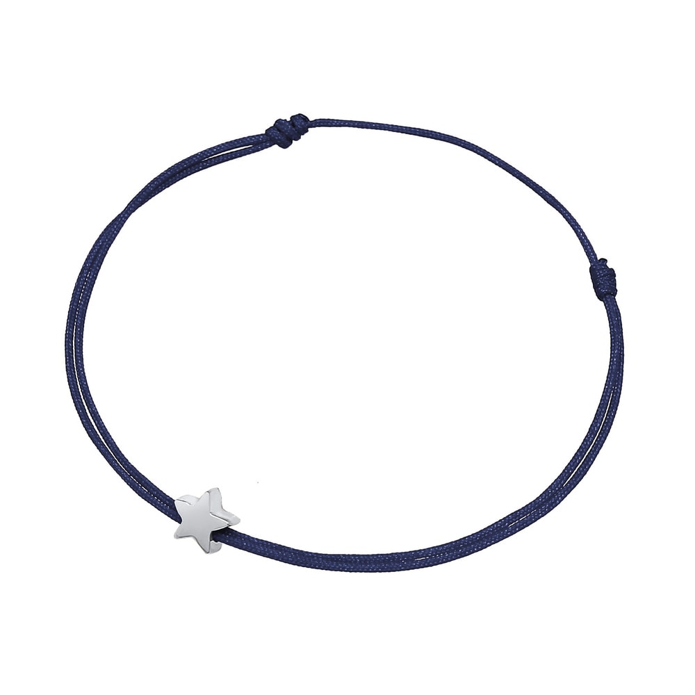 Elli Elli Bracelet Femmes symbole étoile astro avec nylon rouge foncé en Argent Sterli Bracelet