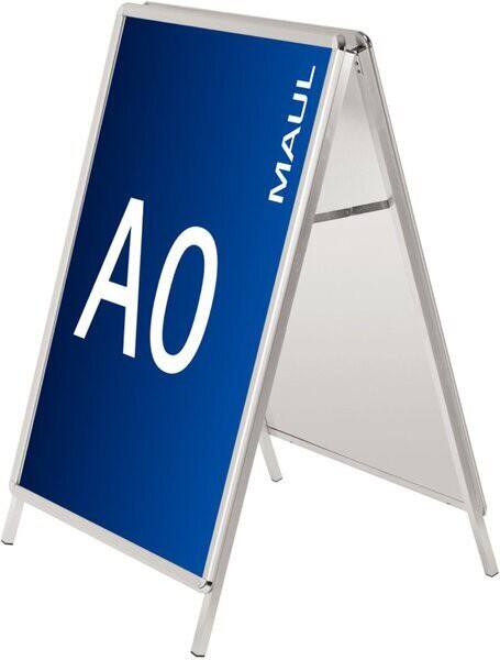 Maul Kundenstopper DIN A2 Aluminium Silber