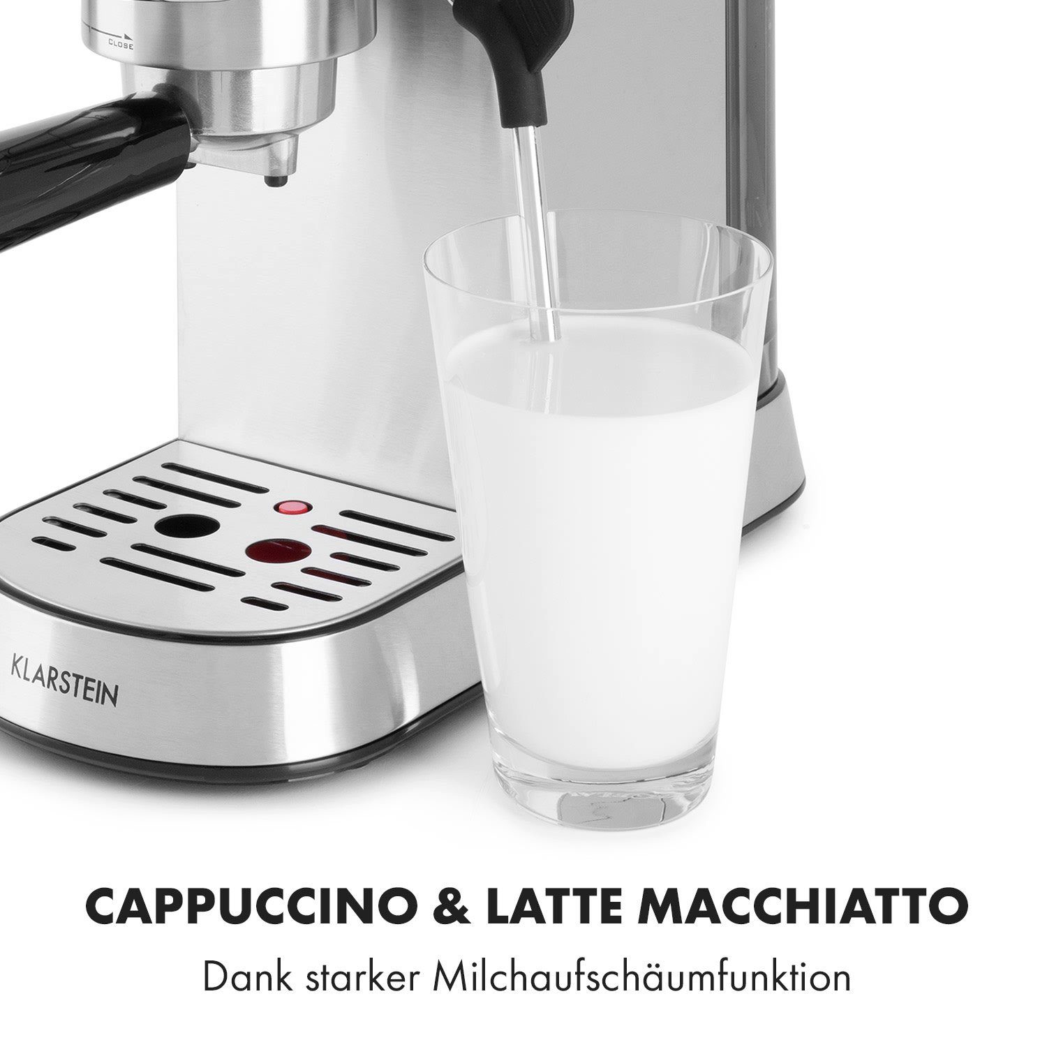 Klarstein Filterkaffeemaschine Futura Espressomaker, Für jede Tasse: Stoppfunktion für die richtige Menge