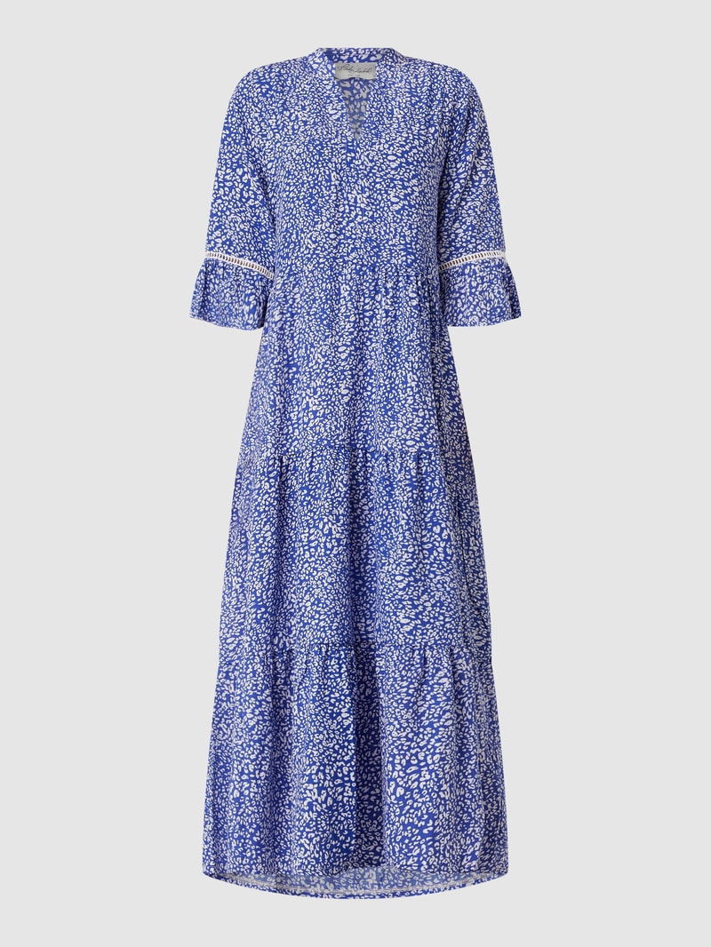 Kleid aus Viskose in royalblau