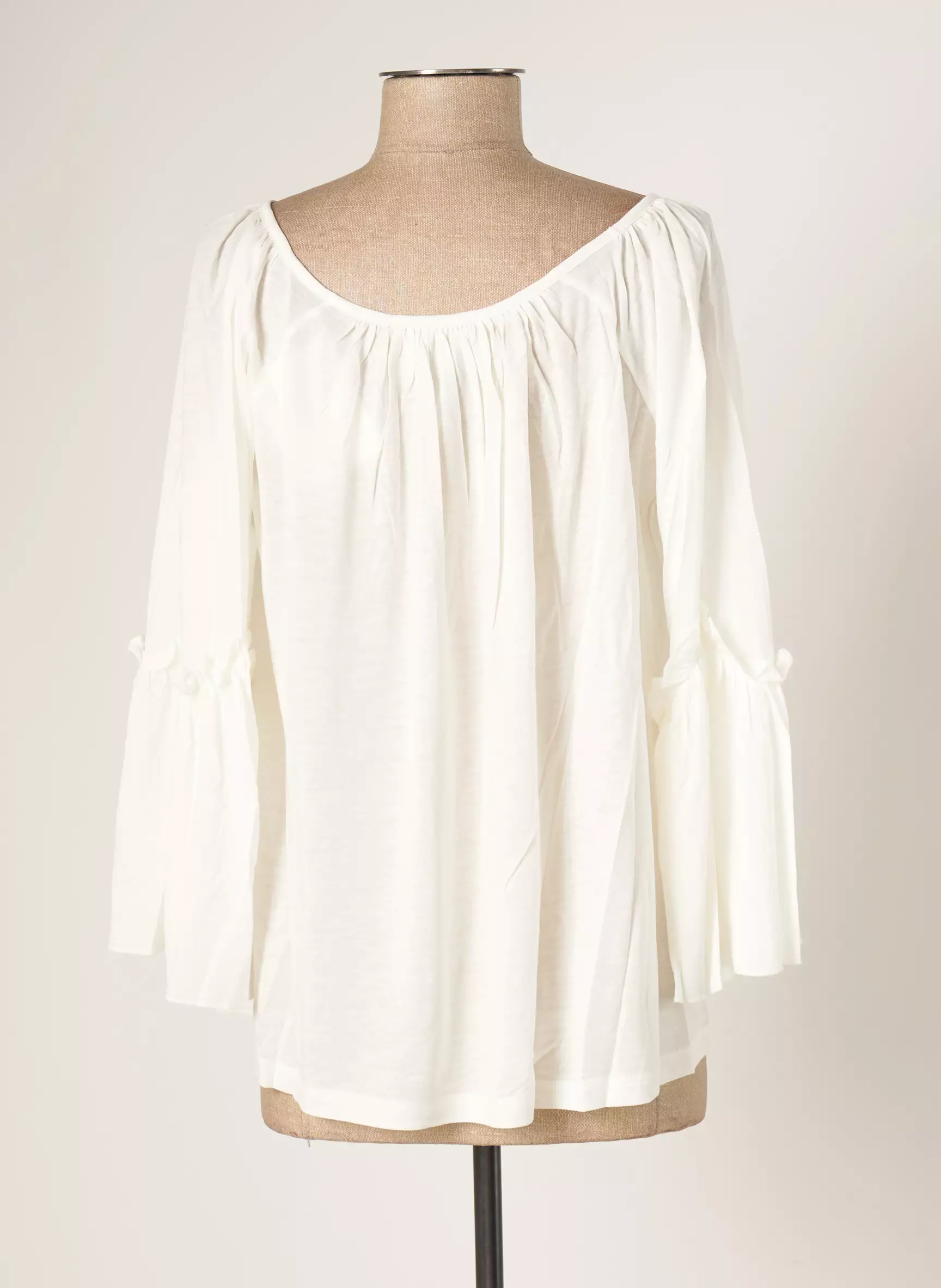 Blanc Boheme Tshirts Femme couleur blanc