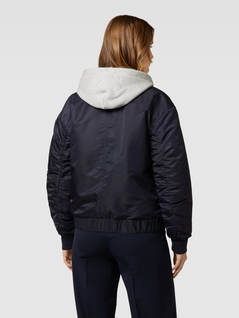 Bomberjacke mit Reißverschluss in marineblau
