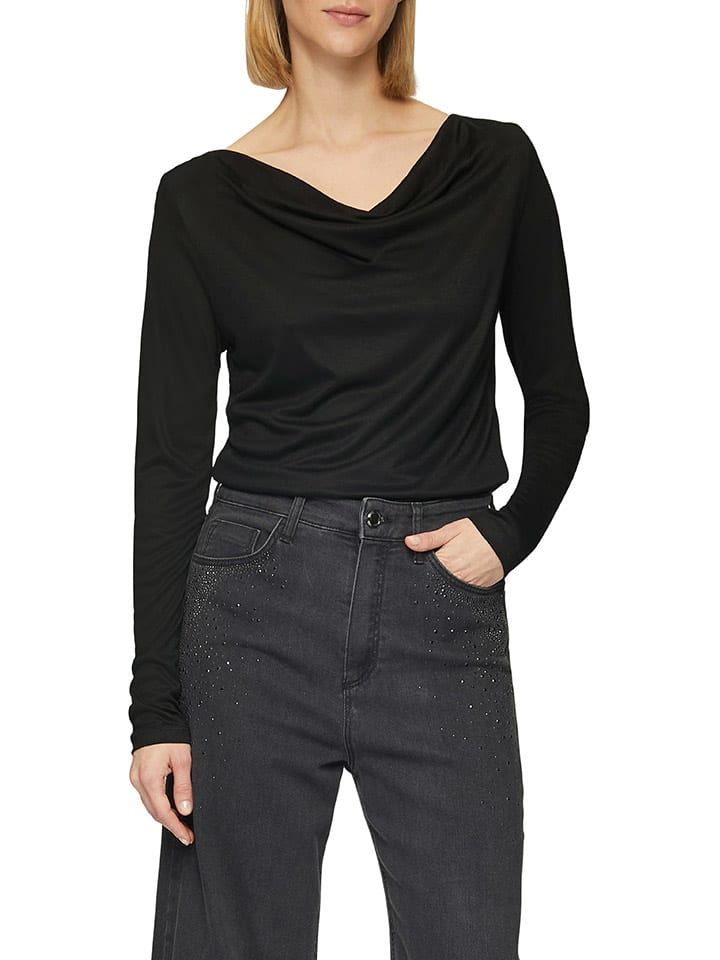 comma Bluse in Schwarz günstig kaufen