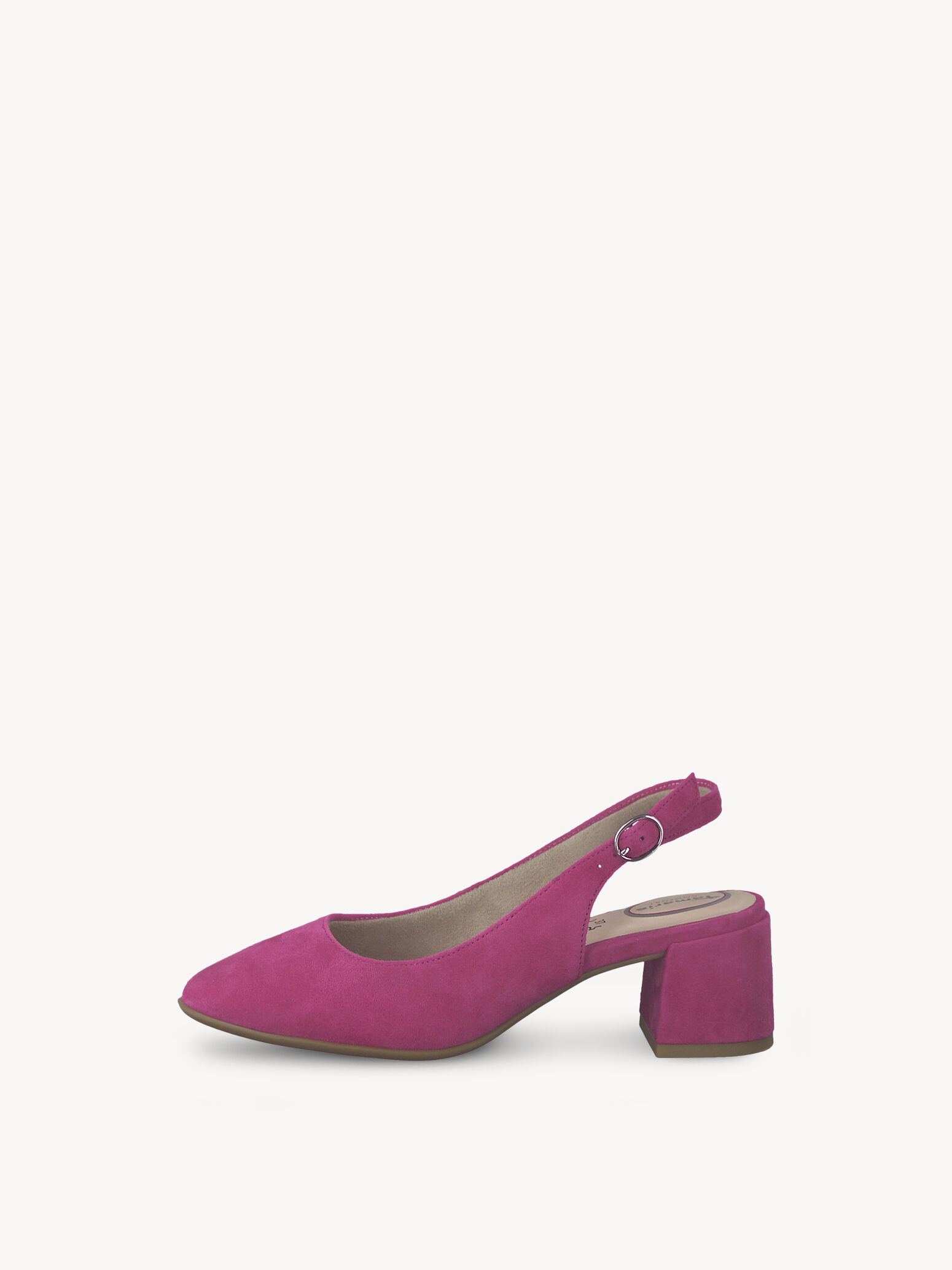 Escarpin en cuir - rose fuchsia