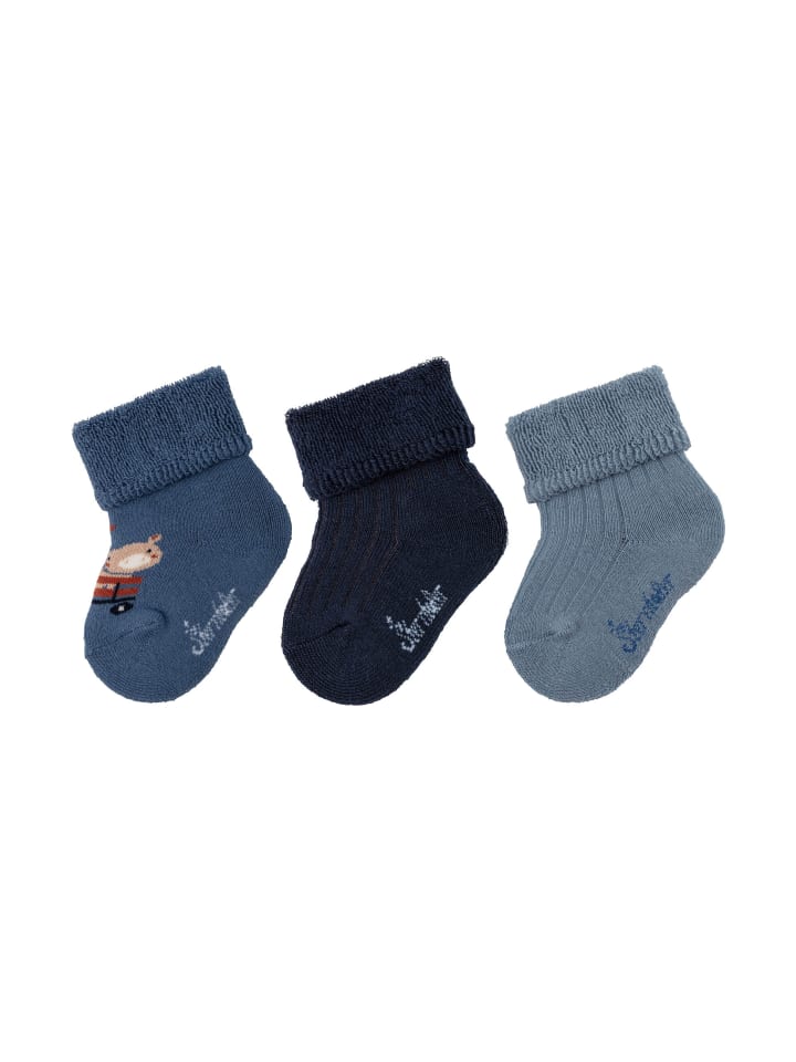 Sterntaler Baby Socken 3er-Pack Tiere in mittelblau günstig kaufen 18