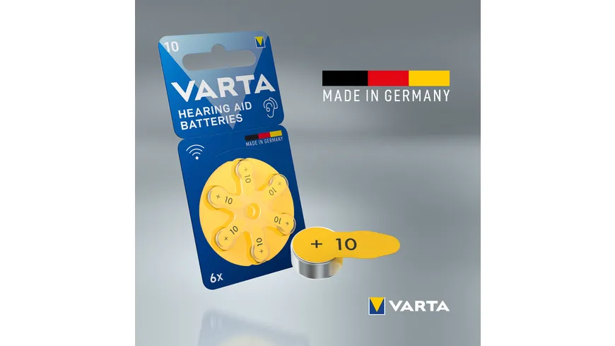 VARTA Hearing Aid  Batteries 10 Blister 6er