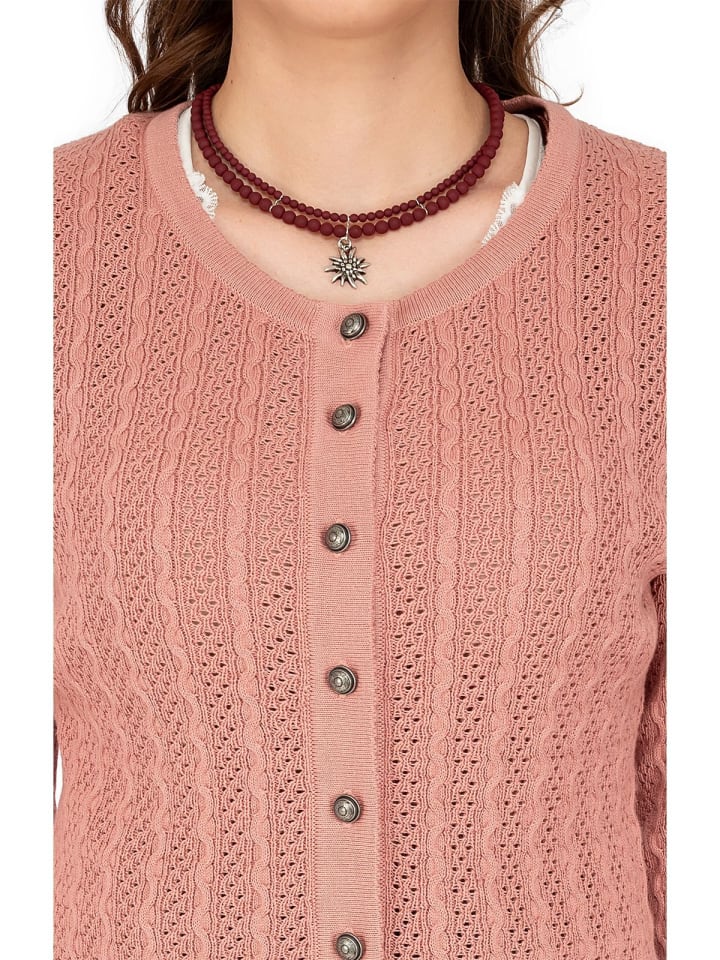 OS-Trachten Strickjacke 457000-7019 in rosa günstig kaufen