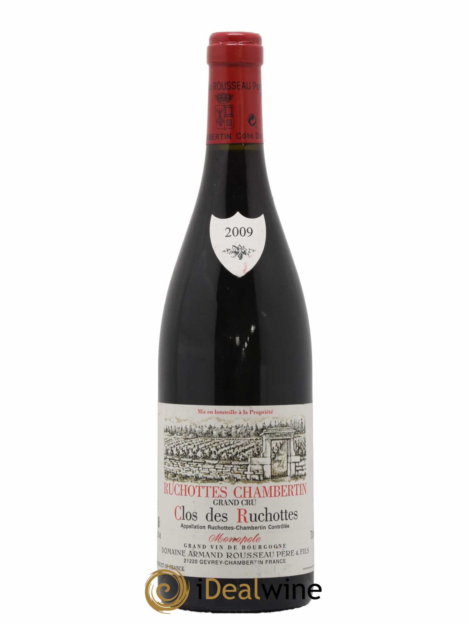 Ruchottes-Chambertin Grand Cru Clos des Ruchottes Armand Rousseau (Domaine)  2009 - Lot de 1 Bouteille