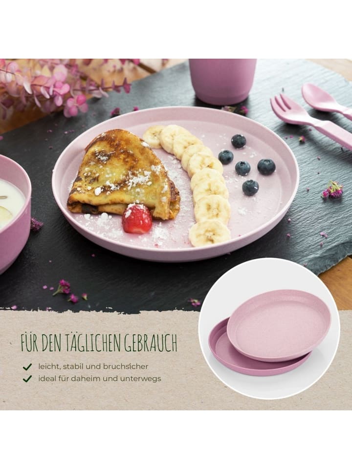 Reer Growing Teller 2er Set in Rosa ab 6 Monate günstig kaufen onesize
