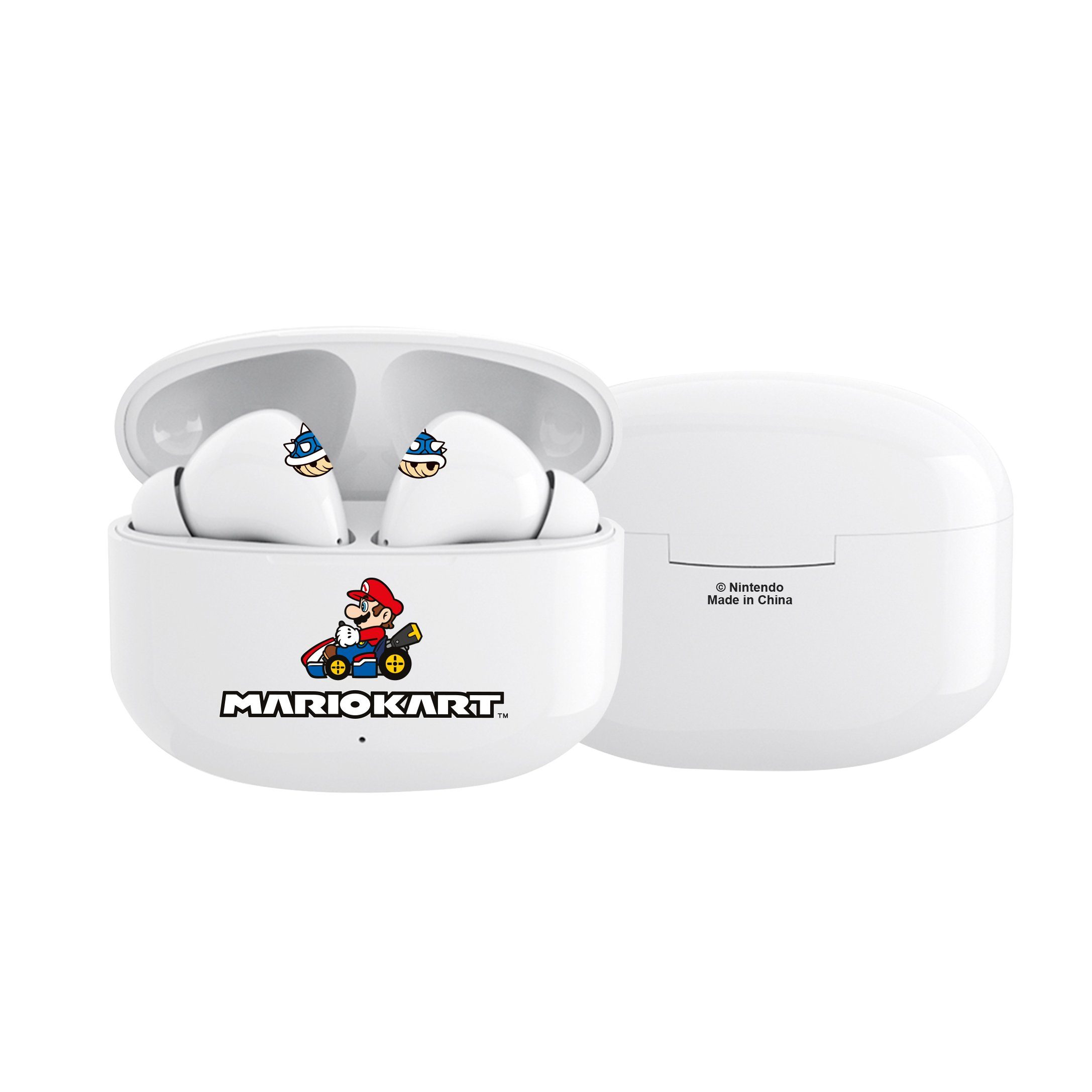 OTL Mariokart Bluetooth 5.1 Kinder-Kopfhörer mit Ladebox Bluetooth-Kopfhörer (Google Assistant, Siri, Alexa, Voice Assistant, BLuetooth, True Wireless, Hochwertiger Sound, Leichtes Gewicht)
