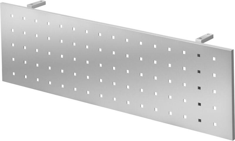 Hammerbacher Sichtschutzwand Pulverbeschichteter Stahl Silber 1.082 x 350 mm