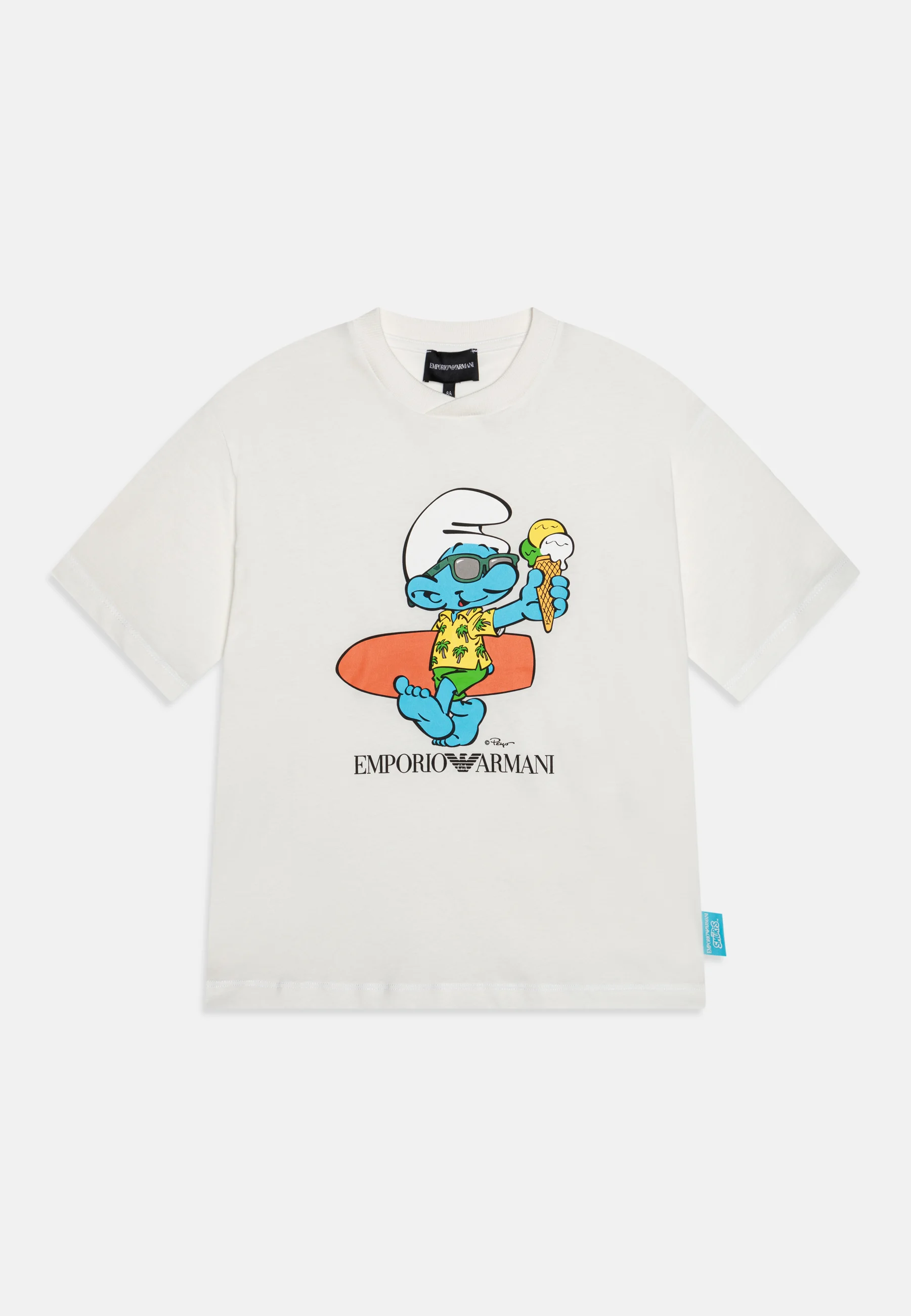 Emporio Armani SMURFS UNISEX - Camiseta con estampado