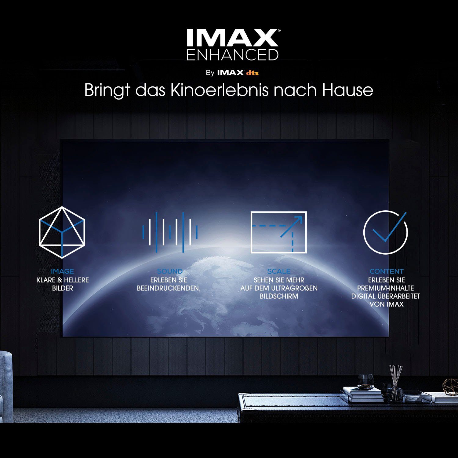 Hisense 55A8G OLED-Fernseher (139 cm/55 Zoll, 4K Ultra HD, Smart-TV, Dolby Vision IQ, Dolby Atmos, USB Recording, Sprachassistenten)