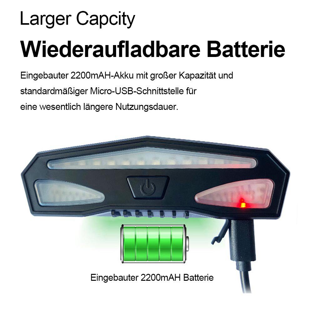 Sunicol Fahrrad-Rücklicht Solarbetriebenes Sicherheitsflutlicht, 6500K, für Außenparkplätze, Drahtlos, Fernbedienung, Wasserdichte, USB wiederaufladbar