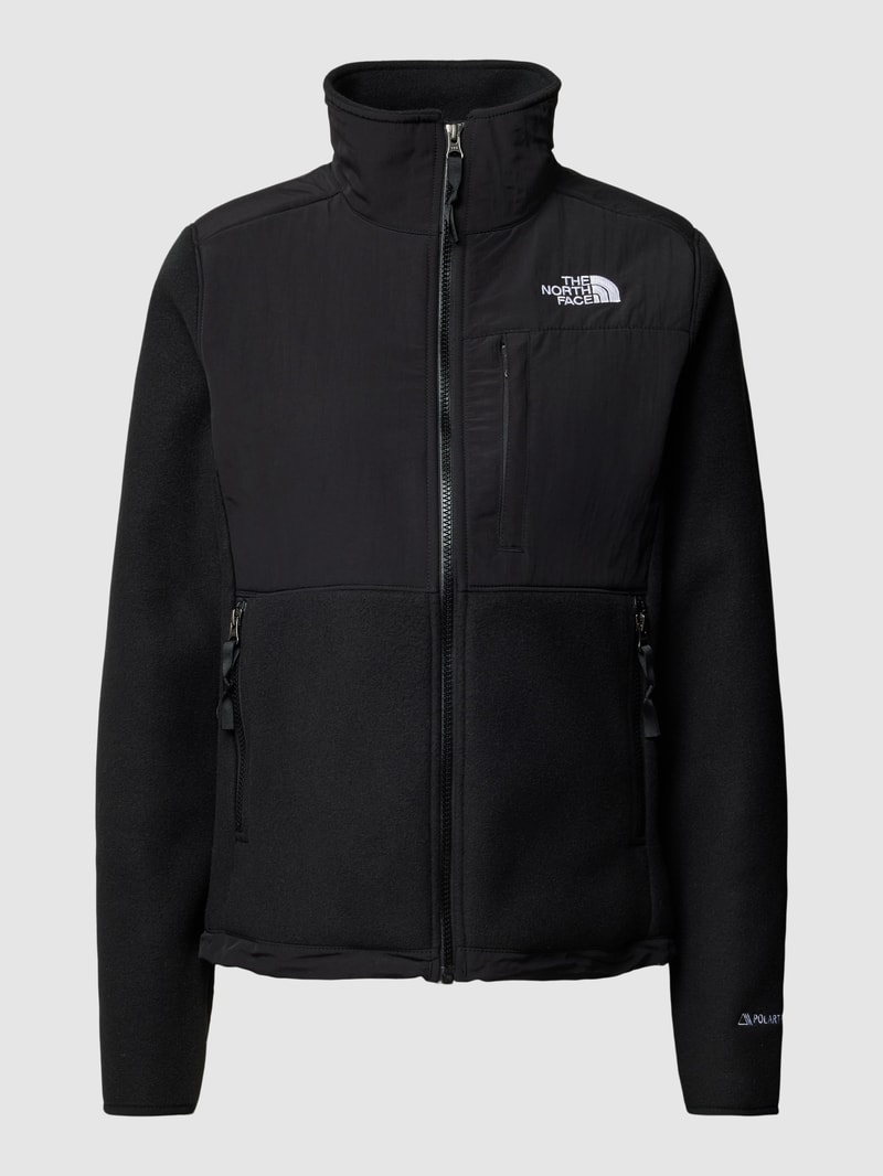 Fleecejacke mit Logo-Stitching Modell 'DENALI' in schwarz