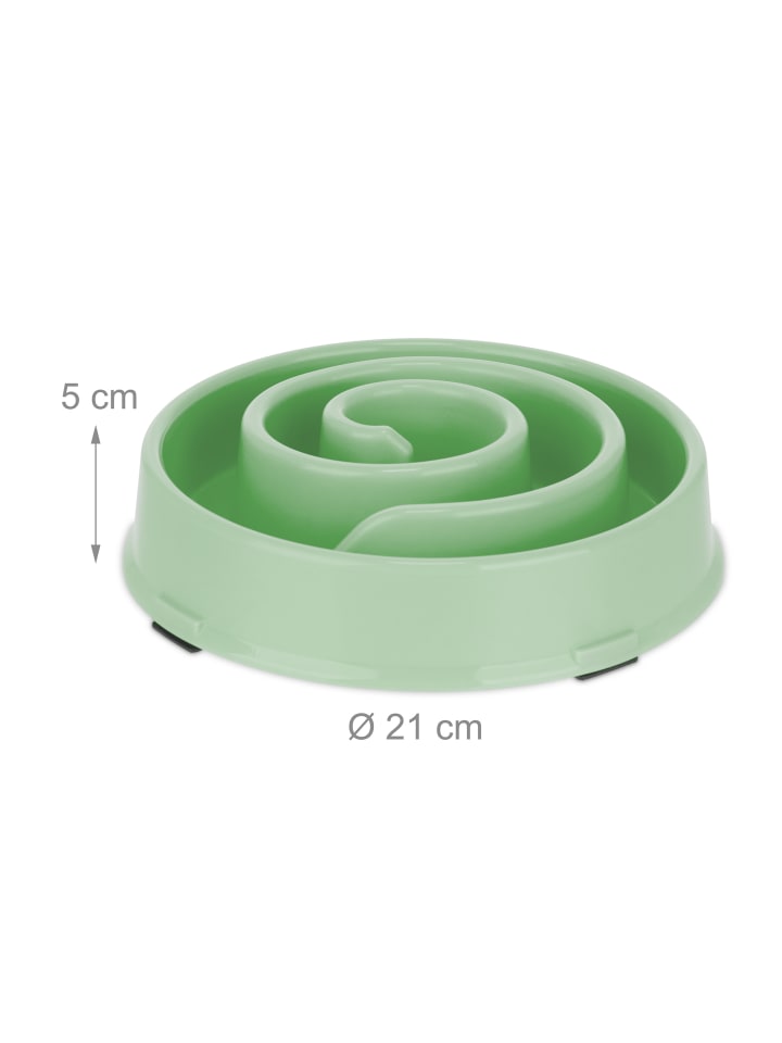 relaxdays Anti Schling Napf in Grün - 600 ml günstig kaufen onesize