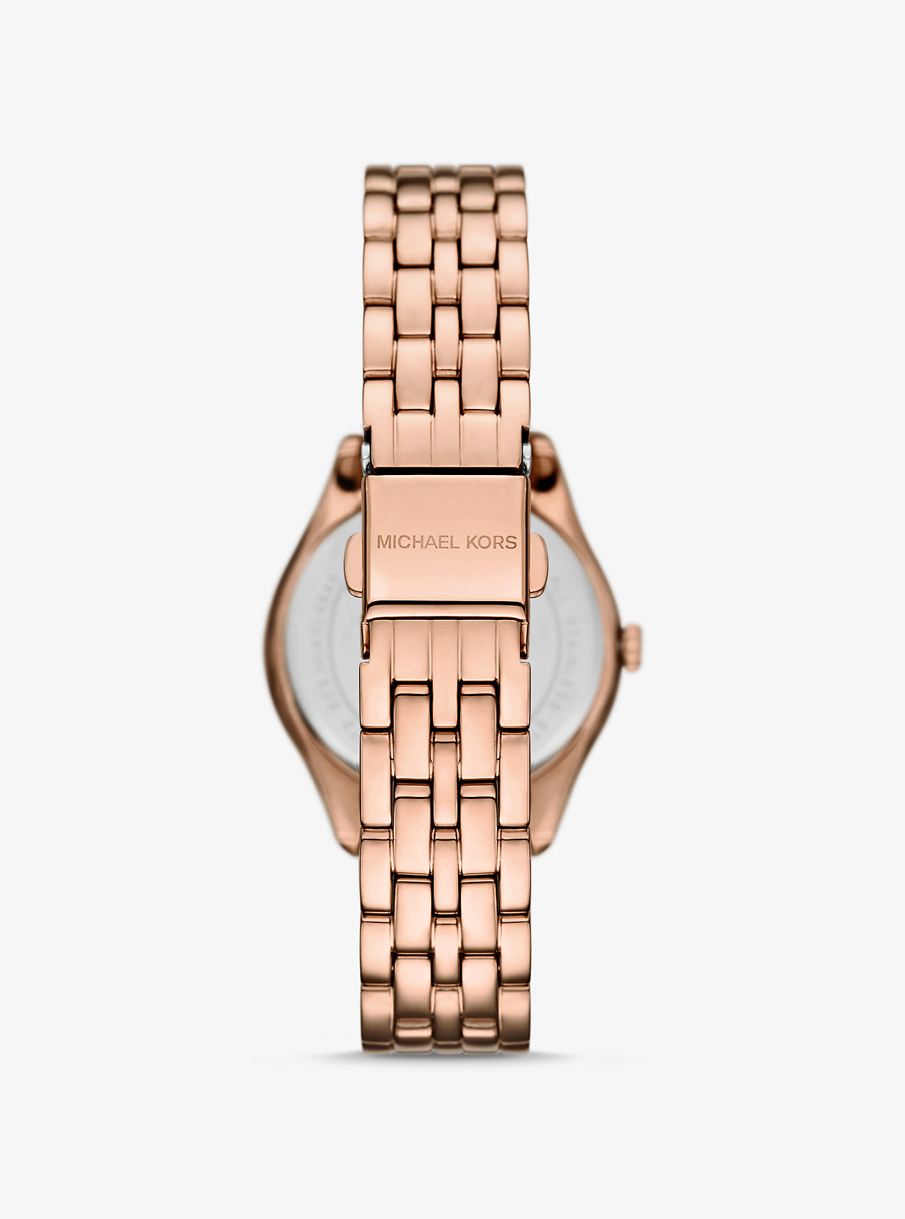 Mini Harlowe Pavé roségullfarget klokke - ROSÉGULL