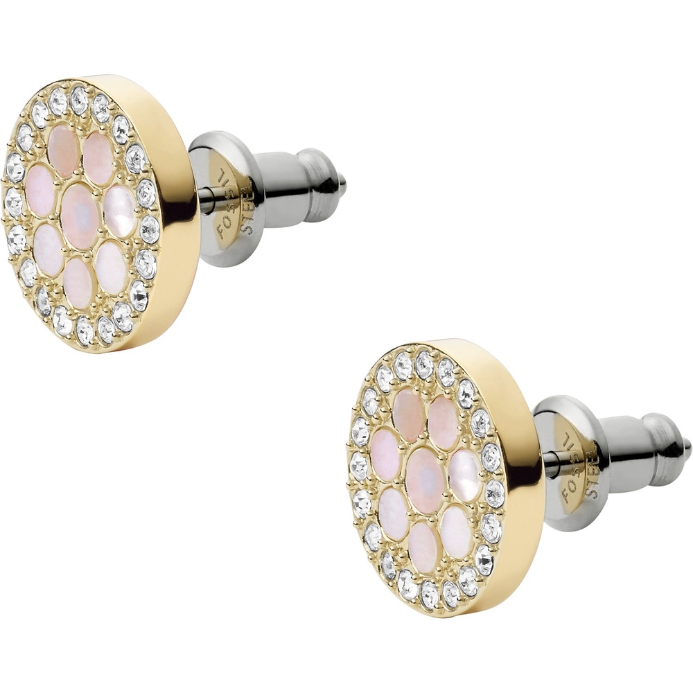 Fossil Boucles d'oreilles à fermoir à poussette Acier inoxydable Boucles d'oreilles