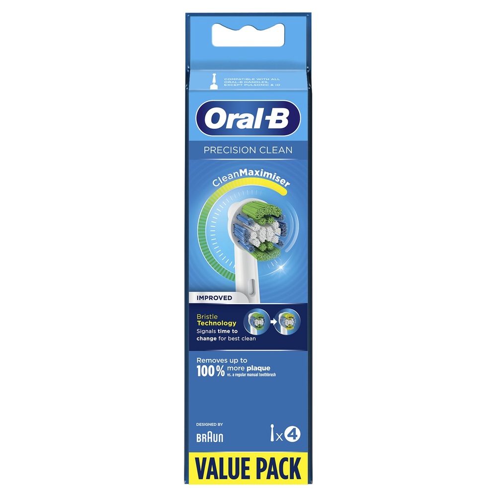 oral-b Oral-B Precision Clean Brossette Avec CleanMaximiser, 4 Brossettes De Rechange