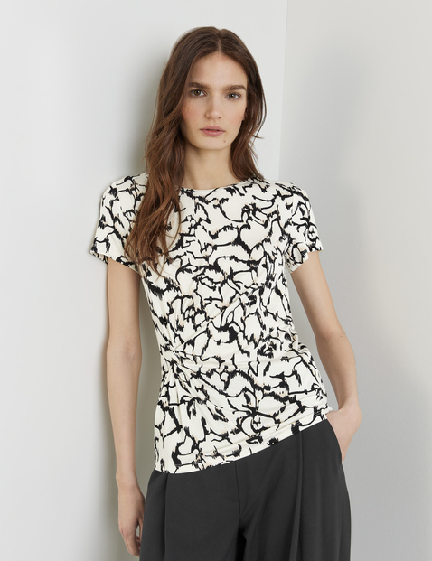 1/2 Arm Shirt mit effektvoller Drapierung