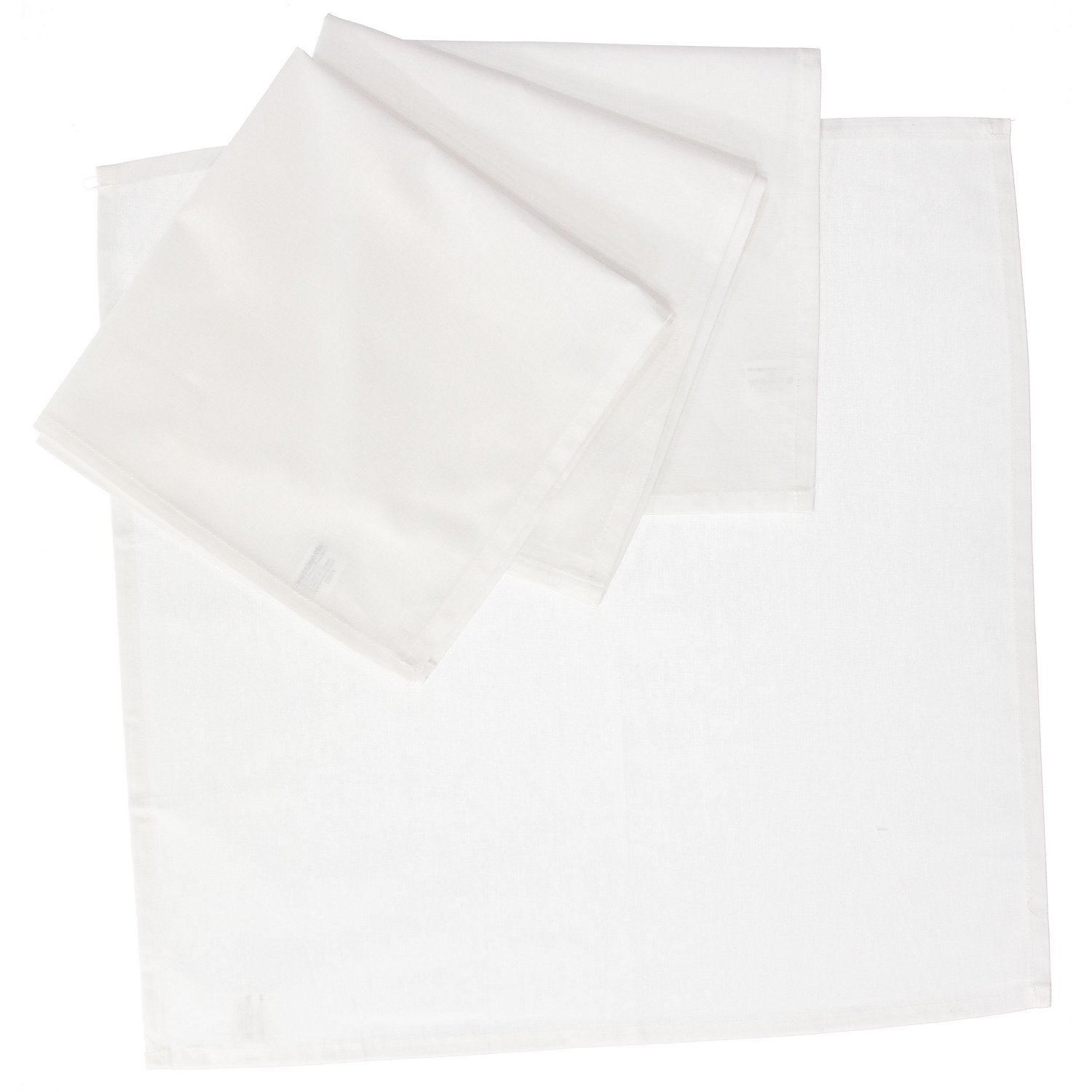 buttinette Stoffservietten, weiß, 45 x 45 cm, 4 Stück