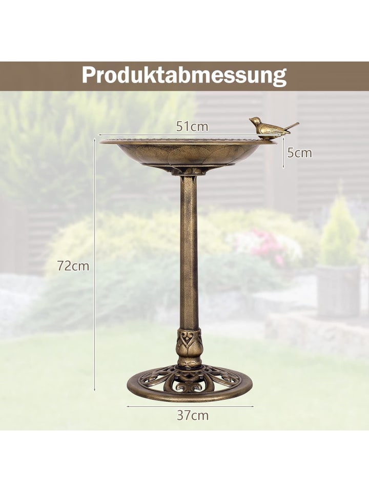 COSTWAY Vogelfutterstation in Bronze günstig kaufen onesize