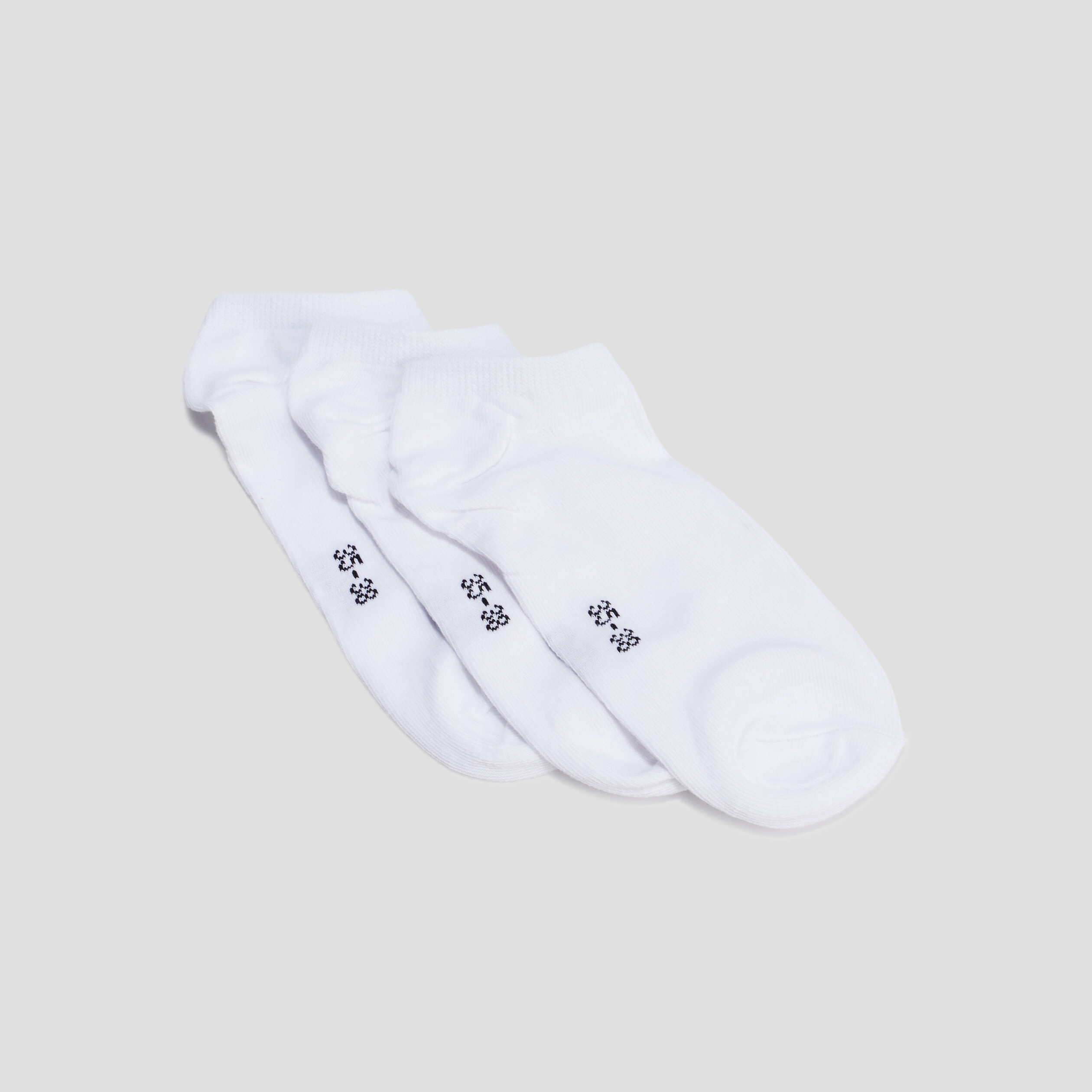 Lot 3 paires socquettes blanc femme | La Halle