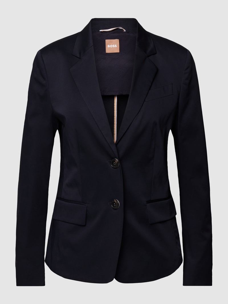 Blazer mit Pattentaschen Modell 'Jetida' in marineblau