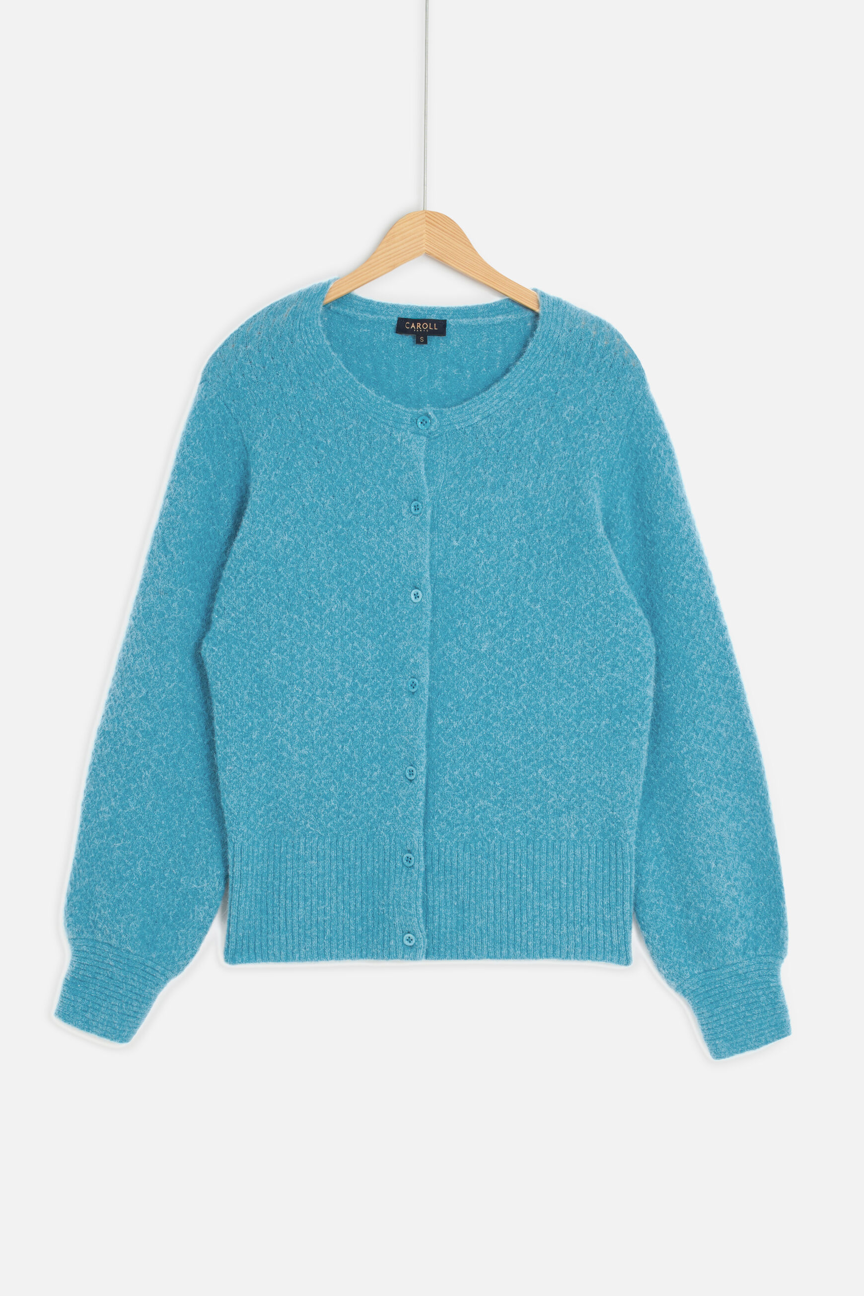 gilet aurelie bleu petrole femme