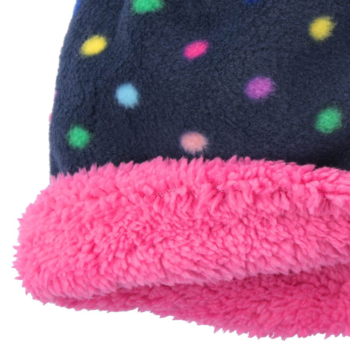 Mädchen Mütze mit Pünktchen