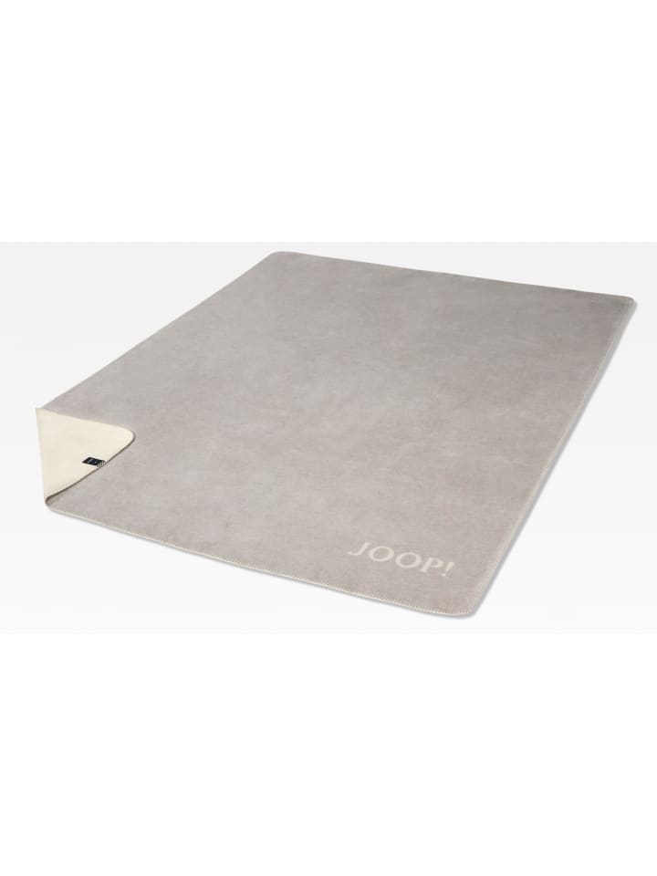 JOOP! JOOP! UNI-DOUBLEFACE Wohndecke 150x200 cm, Rauch-Ecru günstig kaufen 150 x 200 cm