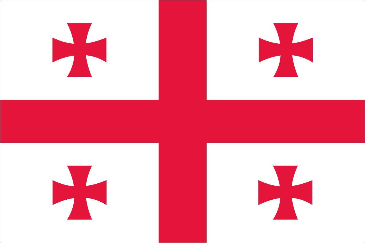 flaggenmeer Flagge Georgien 80 g/m²