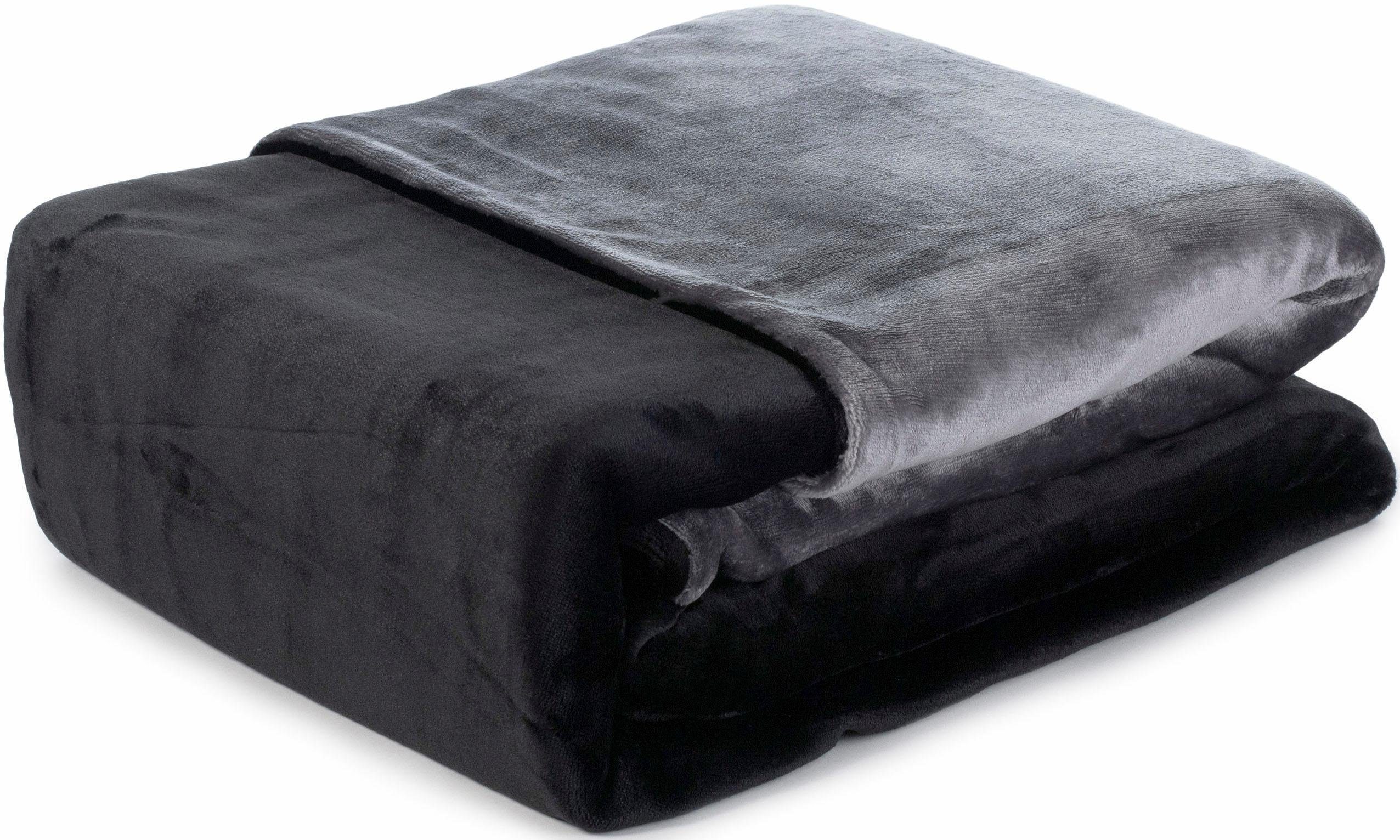 Wendebettwäsche Superflausch in Gr. 135x200 oder 155x220 cm, Gözze, Microfaser, 2 teilig, Fleece kuschelig warm im Winter, Bettwäsche mit Wendeoptik