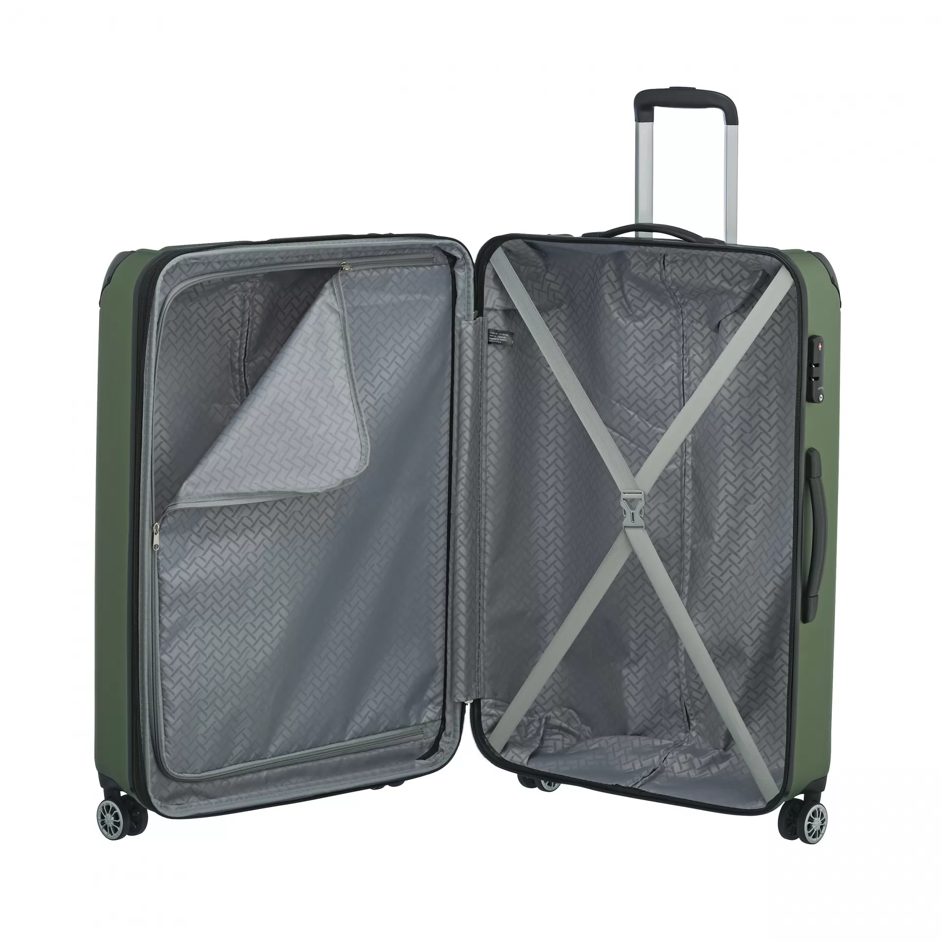 Travelite City Trolley mit 4 Rollen L 77cm EXP 113 Liter - Grün