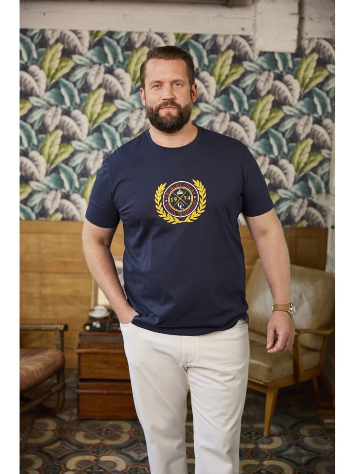 Charles Colby T-Shirt EARL SADWYN in dunkelblau günstig kaufen