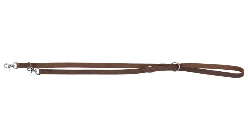 Trixie Rustic Fettleder V-Leine dunkelbraun L-XL