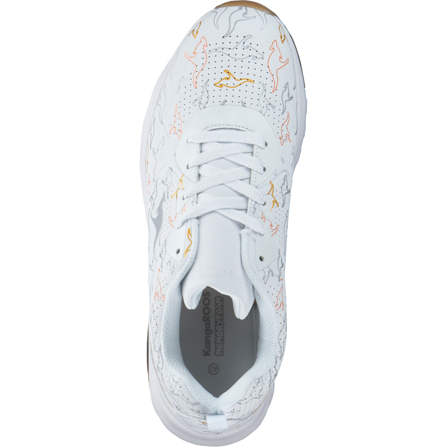 KangaROOS K-Air Ora Brand 39319, Schnürschuhe, Damen, white/met multi