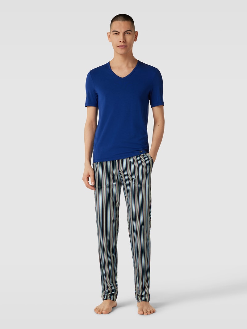 Pyjama-Hose mit Allover-Muster Modell 'REMIX' in beige