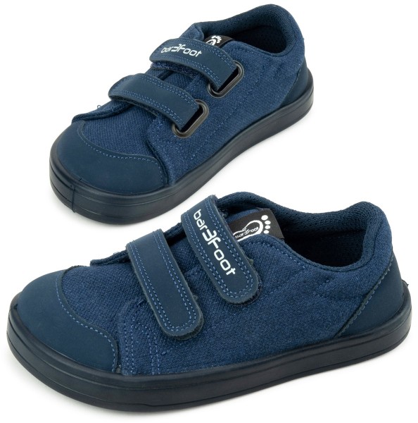 bar3foot Cross ~ Denver Sneaker Vegan ~ Blau