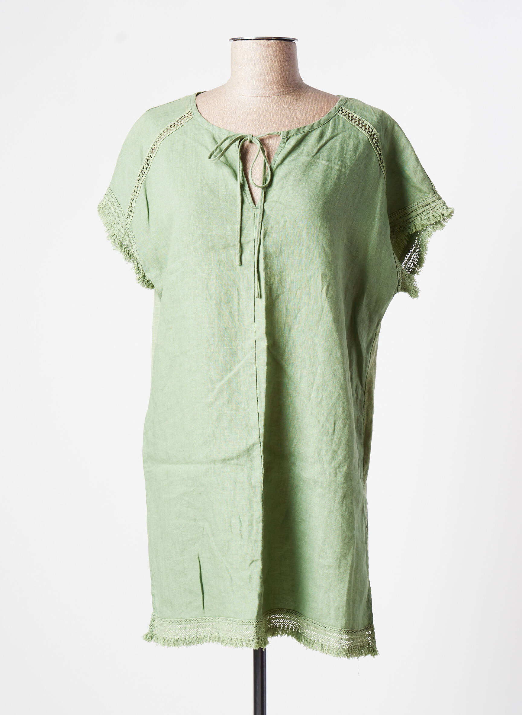 Sandwich Tuniquemanchecourte Femme couleur vert